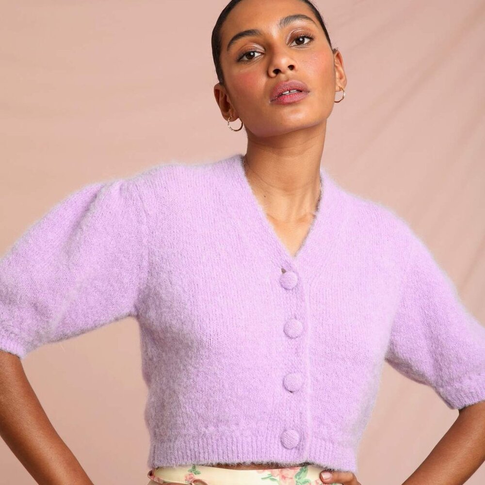 Nono Rouje Cardigan in Color Lilas